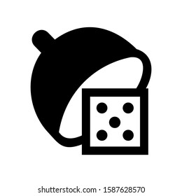 dice icon isolated sign symbol vector illustration - high quality black style vector icons
