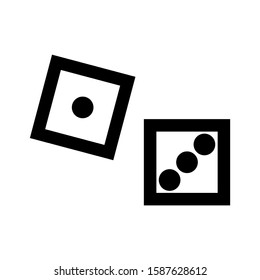 dice icon isolated sign symbol vector illustration - high quality black style vector icons
