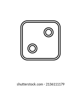 Dice icon in line style