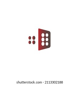 Icono de dados ilustración de diseño de imagen vectorial