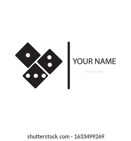 Dice Icon Logo Vector Design