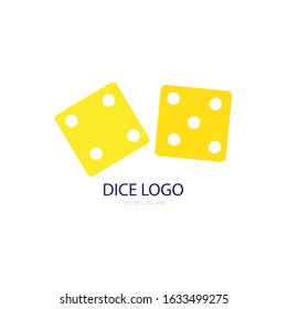 dice icon logo vector design