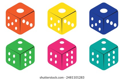 Dice icon logo vector template, Creative Gambling design icon symbol Illustration, Casino games icon