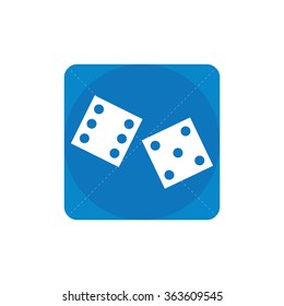 dice icon, on white background