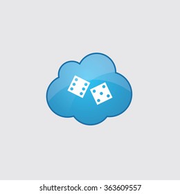 dice icon, on white background