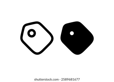 Dice Icon in Outline and Solid Styles Vector