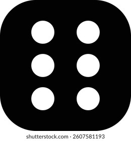 Dice icon. Pair of Dice Playing Cubes Rolling Dice Icon in Flat. vector for apps or website Graphic Design sign symbol isolated on transparent background