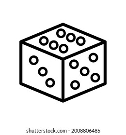 Dice icon Royalty free vector design illustration