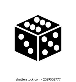 Dice icon Royalty free vector design illustration