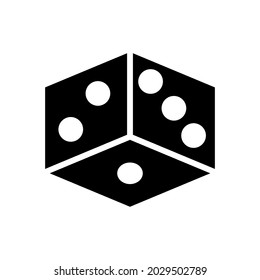 Dice icon Royalty free vector design illustration