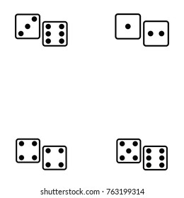dice icon set
