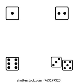 dice icon set
