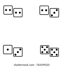 dice icon set