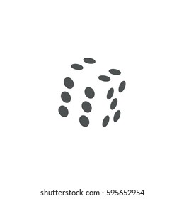 dice icon. sign design
