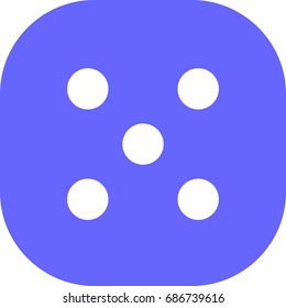 Dice icon , sign design (fill)