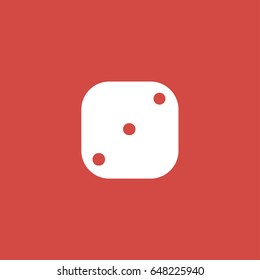 dice icon. sign design. red background