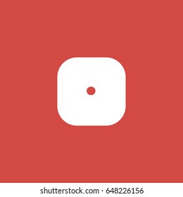 dice icon. sign design. red background