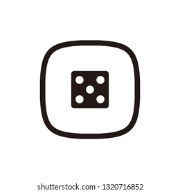 Dice icon sign symbol