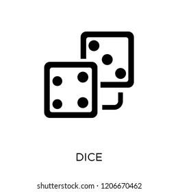 Dice icon. Dice symbol design from Arcade collection.