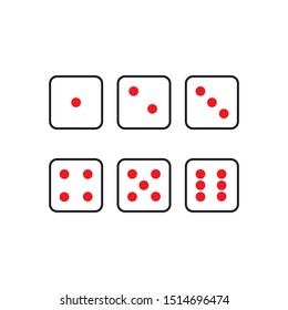 dice icon template template design