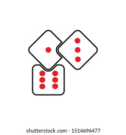 dice icon template template design