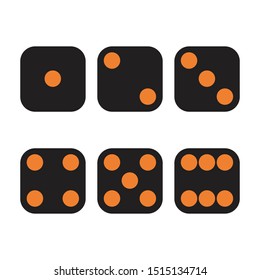 dice icon template vector design