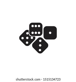 dice icon template vector design