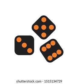 dice icon template vector design