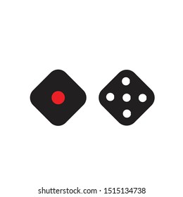 dice icon template vector design