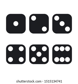 dice icon template vector design