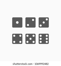 dice icon vector
