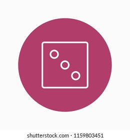 dice icon vector
