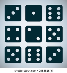 dice. icon. vector