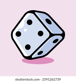 Dice Icon Vector Design Simple