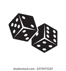 Dice Icon Vector Design Symbol illustration