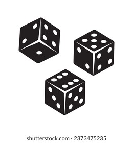 Dice Icon Vector Design Symbol illustration