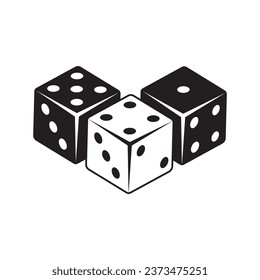 Dice Icon Vector Design Symbol illustration