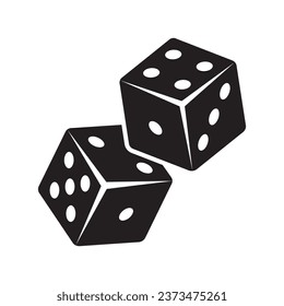 Dice Icon Vector Design Symbol illustration