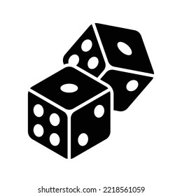 dice icon vector design template in white background