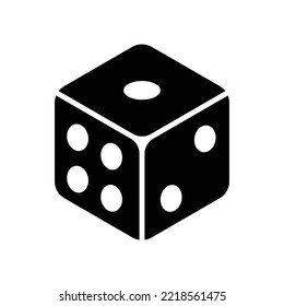 dice icon vector design template in white background