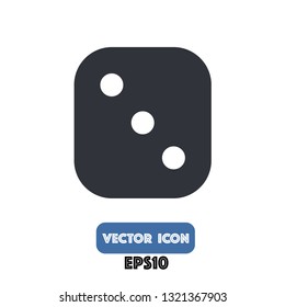 dice icon, dice vector eps10