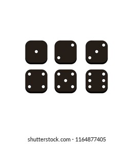 dice icon. vector illustration