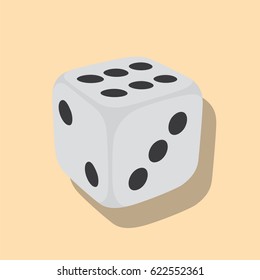 Dice icon, vector illustration design. Sport objects collection.