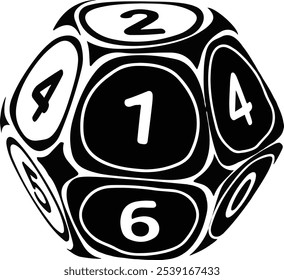 Dice icon vector illustration isolated on white background