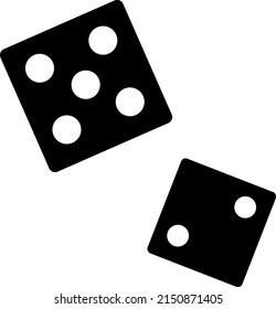 Dice Icon vector illustration on white background..eps
