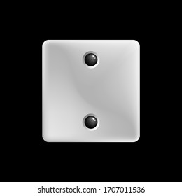Icono de dados ilustración vectorial. Dados para los juegos de mesa, 