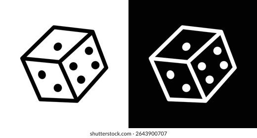 Dice icon vector simple element illustration editable