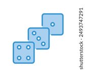 Dice icon vector stock illustration