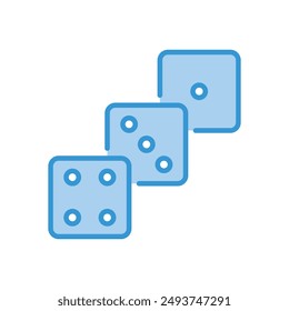 Dice icon vector stock illustration