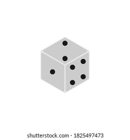 dice icon vector symbol of cassino